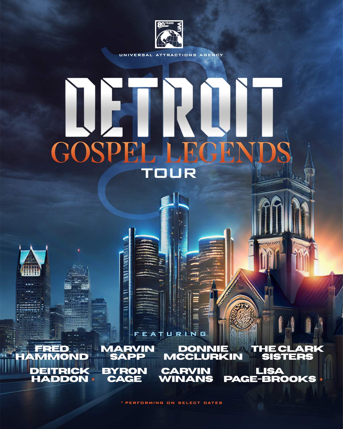 Marvin Sapp Detroit Gospel Legends Tour Poster